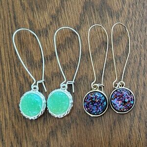 Silver-tone & Gold-tone Dangle Earrings